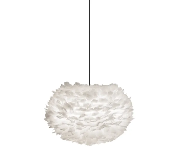 Suspension, Eos M, blanc, câble noir, H30cm, Ø45cm - Umage