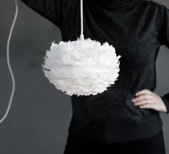 Suspension*Umage Suspension, Eos mini avec câble Rosette , , Ø35cm, H30cm - blanc