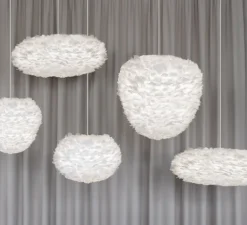 Suspension*Umage Suspension, Eos mini avec câble Rosette , , Ø35cm, H30cm - blanc