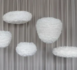 Suspension*Umage Suspension, Eos mini avec câble Rosette , , Ø35cm, H30cm - blanc