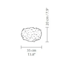 Suspension*Umage Suspension, Eos mini, , Ø35cm, H20cm - bleu clair