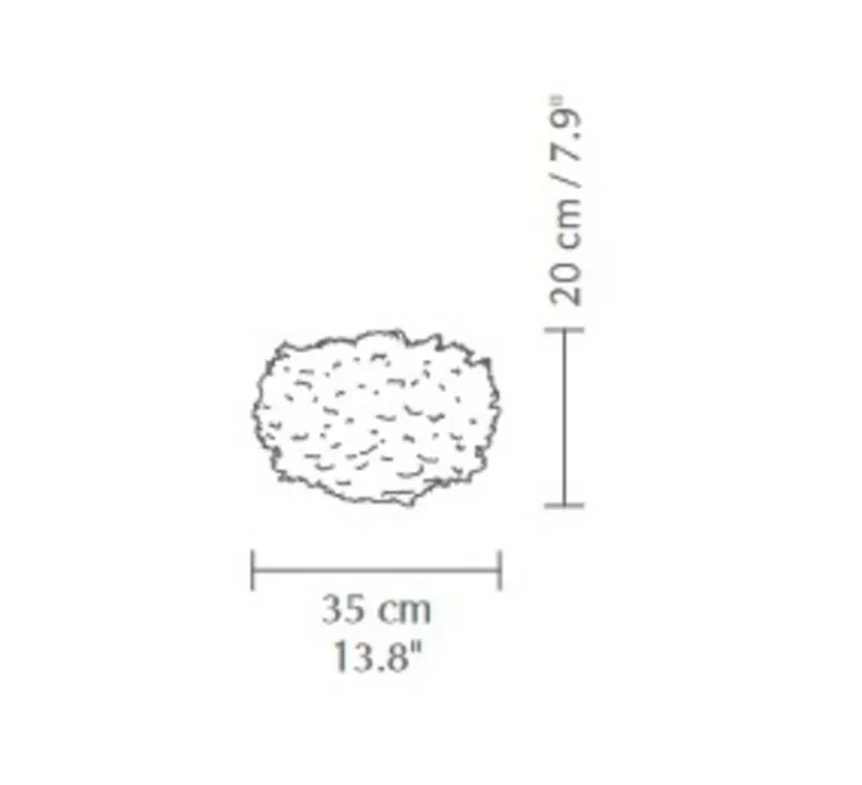 Suspension*Umage Suspension, Eos mini, , Ø35cm, H20cm - bleu clair