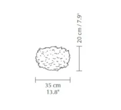 Suspension, Eos mini, rose clair, Ø35cm, H20cm - Umage