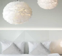 Suspension*Umage Suspension, Eos XL, , plumes d'oie, Ø75cm, H45cm - blanc