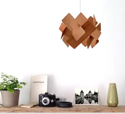 Suspension, Escape, bois naturel de cerisier, Ø30cm, H30cm - LZF