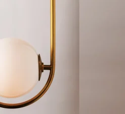 Suspension*Hudson Valley Lighting Suspension, Everley, Ø45cm, H95cm - Hudson Valley jaune