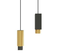 Suspension*CVL Suspension, Extra, V2, , Ø9cm, H35cm - graphite satiné, laiton satiné