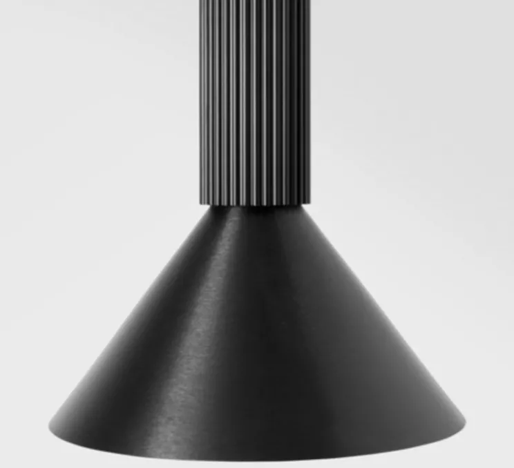 Suspension, Extruded Suspended 46 600 1x, noir, LED, dim, 2700K, 665 lm, Ø17cm, H68,9cm - Modular