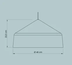 Suspension*Easy Light by Carpyen Suspension, Ezaro, , IP44, Ø40cm, H22,5cm - bleu océan