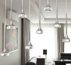 Suspension*Axolight Suspension, Fairy 12 R, , LED, dim, 2700k, 717 lm, L120cm, H30,5cm - chrome