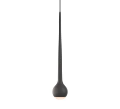 Suspension, Falling Sun Chandelier Three, noir, LED, dim, 2700K, 850 lm, Ø24cm, H45cm - GRAU