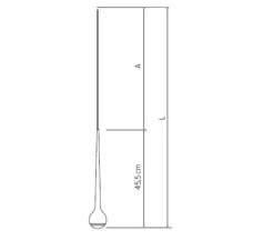 Suspension, Falling Sun In - Sunset Dimming Sun, noir, LED, dim, 2700K, 850 lm, Ø8cm, H45cm - Grau