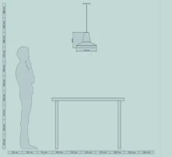 Suspension*Easy Light by Carpyen Suspension, Famara, , IP44, Ø26,5cm, H20cm - mimosa