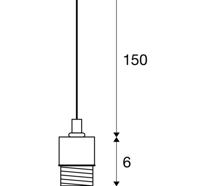 Suspension*SLV Suspension, Fenda, , Ø6cm, H8,5cm - chrome