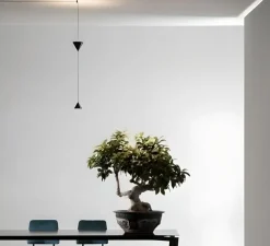 Suspension, Filomena, noir, LED, dim, 3000K, 2728 lm, Ø11cm, H107cm - Karman