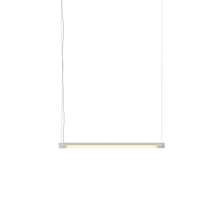 Suspension, Fine, gris, LED, dim, 2700K, 620 lm, L60cm, H1,8cm - Muuto