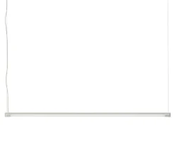 Suspension, Fine, gris, LED, dim, 2700K, 1200 lm, L120cm, H1,8cm - Muuto