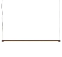 Suspension*Muuto Suspension, Fine, , LED, dim, 2700K, 1200 lm, L120cm, H1,8cm - rouge foncé