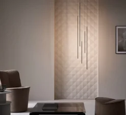 Suspension*Wever&Ducré Suspension, Finlin 1.0, , LED, 2700K, 450lm, L0,9cm, H63cm - Wever & Ducré noir