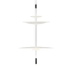Suspension*Vibia Suspension, flamingo 1560, , LED dimmable, 2700K, 1662lm, Ø90cm, H75cm - graphite