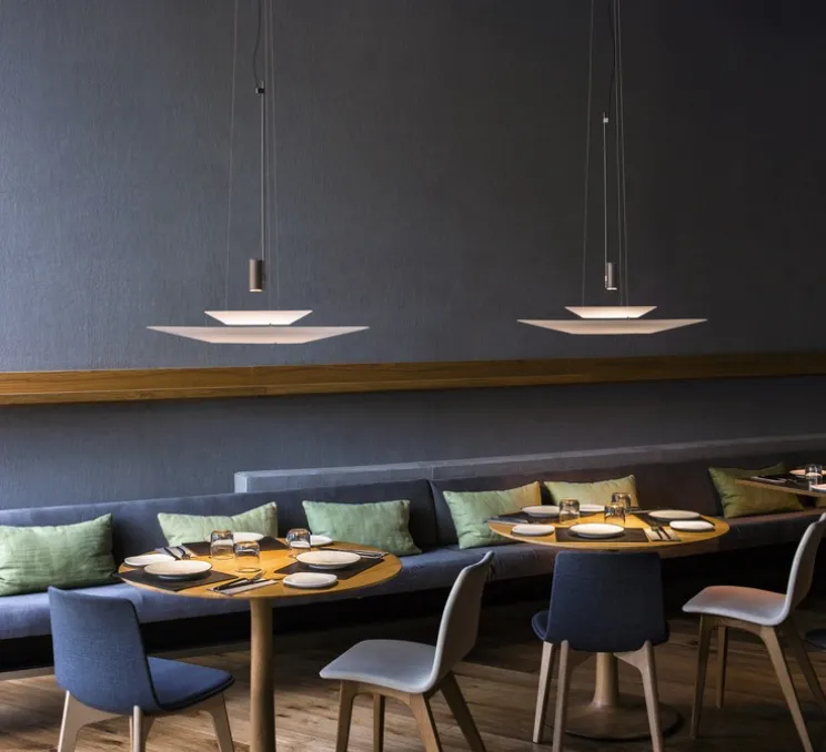 Suspension, flamingo 1540, Graphite, LED dimmable, 2700K, 694lm, Ø70cm, H75cm - Vibia