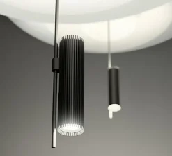 Suspension*Vibia Suspension, flamingo 1510, , LED dimmable, 2700K, 1389lm, Ø70cm, H80cm - graphite
