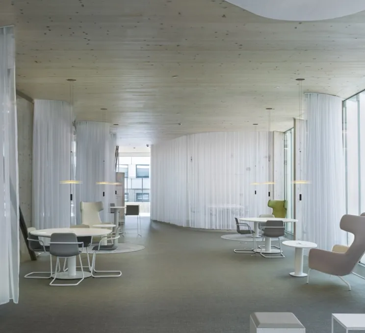 Suspension, Flamingo mini 1575, blanc et noir, LED, dim, 2700K, 726 lm, Ø45cm, H93cm - Vibia