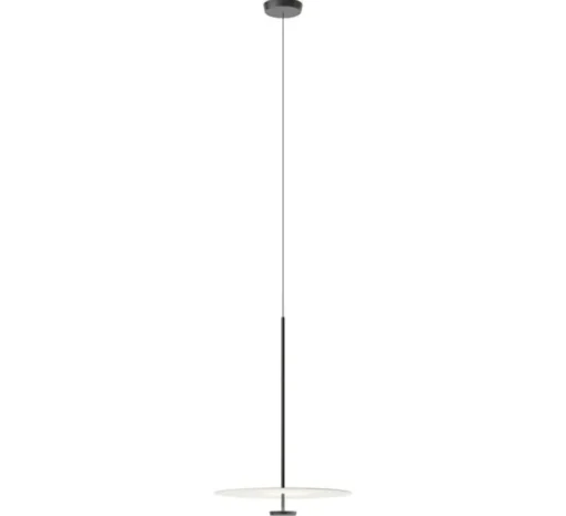 Suspension*Vibia Suspension, Flat 5940, cassé, LED, dim, 2700K, 1740 lm, Ø55cm, H80cm - blanc