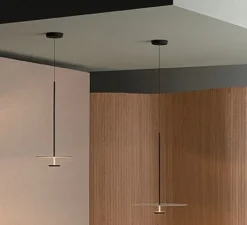 Suspension*Vibia Suspension, Flat 5935, , LED, dim, 2700K, 1740 lm, Ø40cm, H80cm - blanc cassé