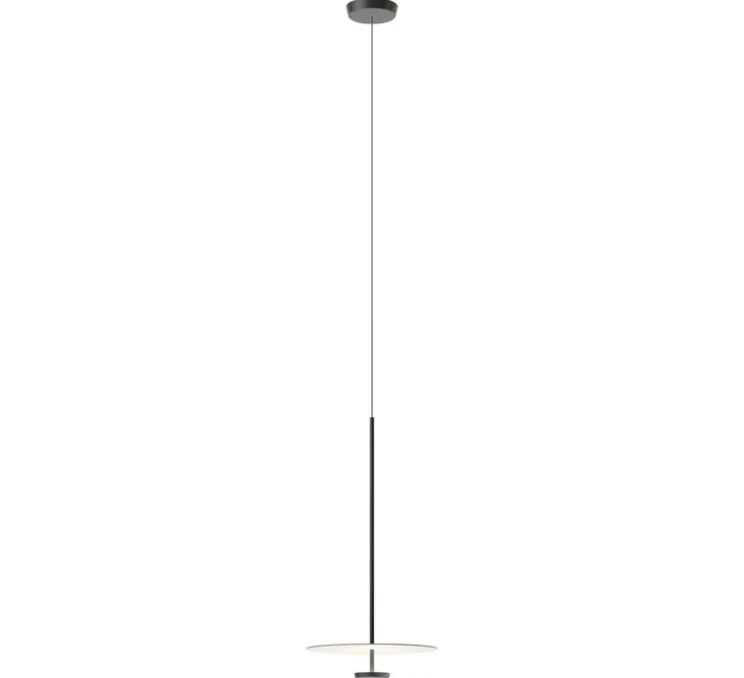 Suspension, Flat 5935, vert, LED, dim, 3500K, 1868 lm, Ø40cm, H80cm - Vibia