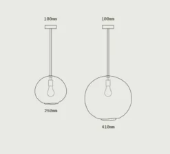 Suspension*SkLO Studio Suspension, Float 10, , Ø25cm, H25cm - laiton