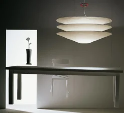 Suspension*Ingo Maurer Suspension, Floatation, , Ø75cm, H45cm, câble 2m - blanc