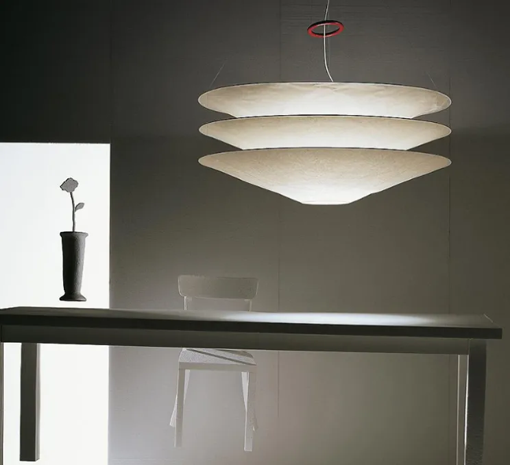 Suspension, Floatation, câble 2m, blanc, Ø100cm, H45cm - Ingo Maurer