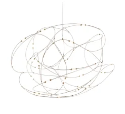Suspension, Flock of Light 21, bronze, LED, 2700K, 2308lm, L135cm, H80cm - Moooi