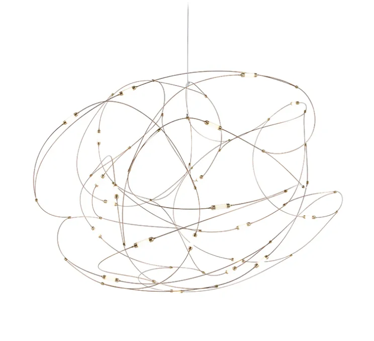 Suspension, Flock of Light 21, bronze, LED, 2700K, 2308lm, L135cm, H80cm - Moooi