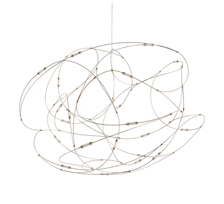 Suspension, Flock of Light 21, bronze, LED, 2700K, 2308lm, L135cm, H80cm - Moooi