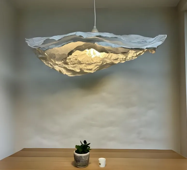 Suspension*And Creation Suspension, Florelle, , Ø60cm, H15cm - blanc