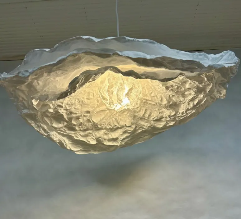 Suspension*And Creation Suspension, Florelle, , Ø60cm, H15cm - blanc