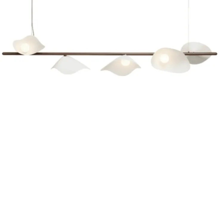 Suspension, Florii 5 Linear, blanc, bronze, LED, dim, 2700K, 1540 lm, L120cm, H400cm - Nuura