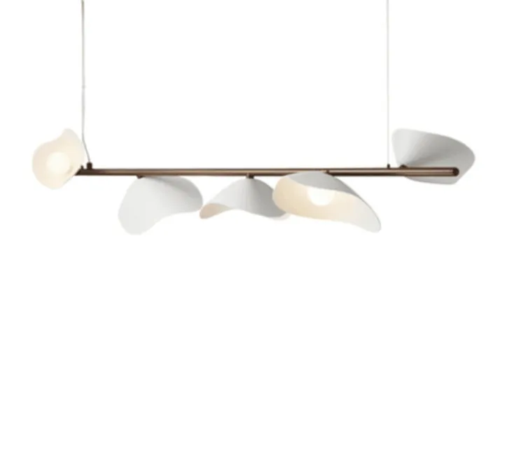 Suspension, Florii 5 Linear, blanc, bronze, LED, dim, 2700K, 1540 lm, L120cm, H400cm - Nuura