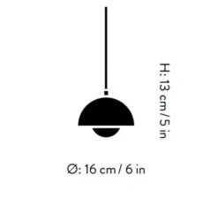 Suspension|Enfants*Andtradition Suspension, Flowerpot VP10, , Ø16cm, H13cm - blanc mat