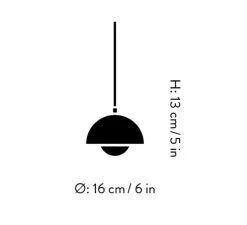 Suspension, Flowerpot VP10, vert, Ø16cm, H12,7cm - Andtradition