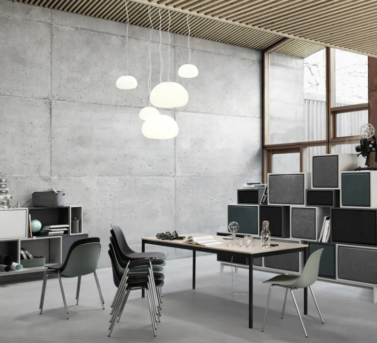 Suspension*Muuto Suspension, Fluid, , Ø23cm, H14,3cm - blanc