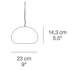 Suspension*Muuto Suspension, Fluid, , Ø23cm, H14,3cm - blanc
