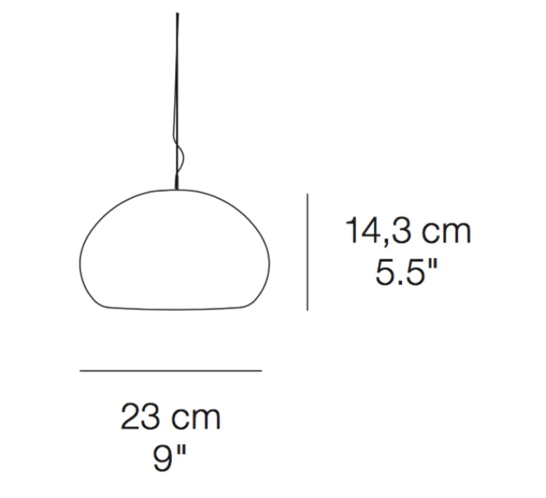 Suspension*Muuto Suspension, Fluid, , Ø23cm, H14,3cm - blanc