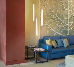 Suspension*Slide Suspension, Flux hanging, , LED, 3000k, Ø5cm, H64cm - blanc