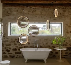 Suspension*DCW éditions Paris Suspension, Focus x4, , LED, dim, 2700K, 2385 lm, L131cm, H72,3cm - noir