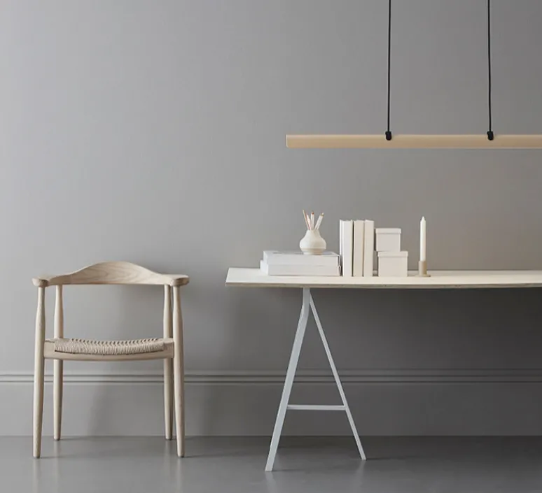 Suspension*Belid Suspension, Fold linear G2, , LED, dim, 2700K, 2435 lm, L118cm, H6,3cm - sable