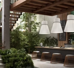 Suspension*Bover Suspension, Folie S/70, , Ø70cm, H86cm - blanc