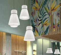 Suspension*Bover Suspension, Folie S/70.2, , Ø70cm, H97cm - blanc